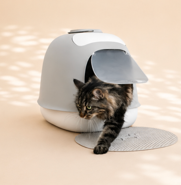 Selbstreinigende Katzentoilette